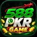 588PKR Game logo with green 588 text, silver PKR lettering, red airplane, and GAME banner